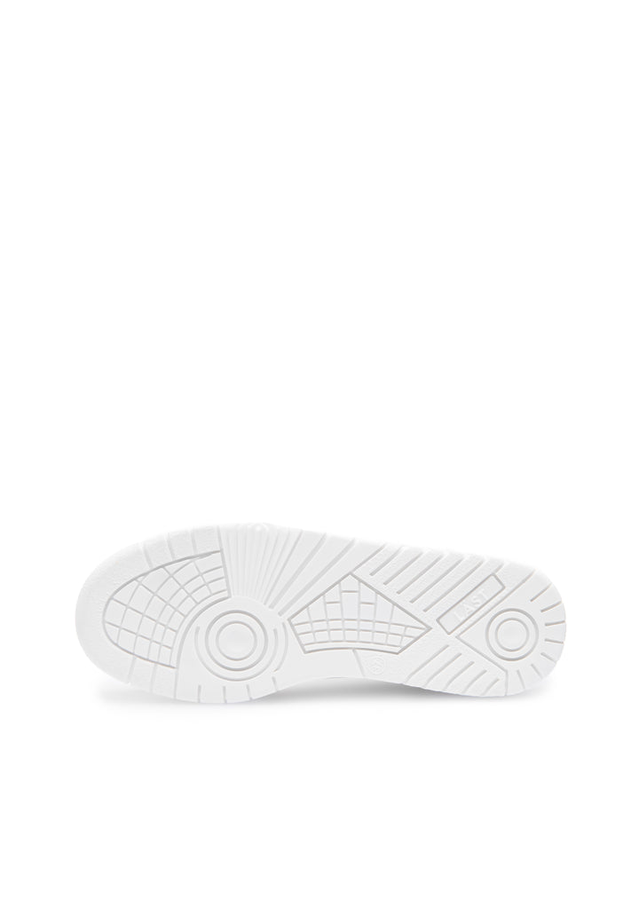 LÄST B-Ball - Leather/Suede - White Low Sneakers White