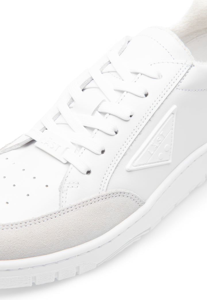 LÄST B-Ball - Leather/Suede - White Low Sneakers White