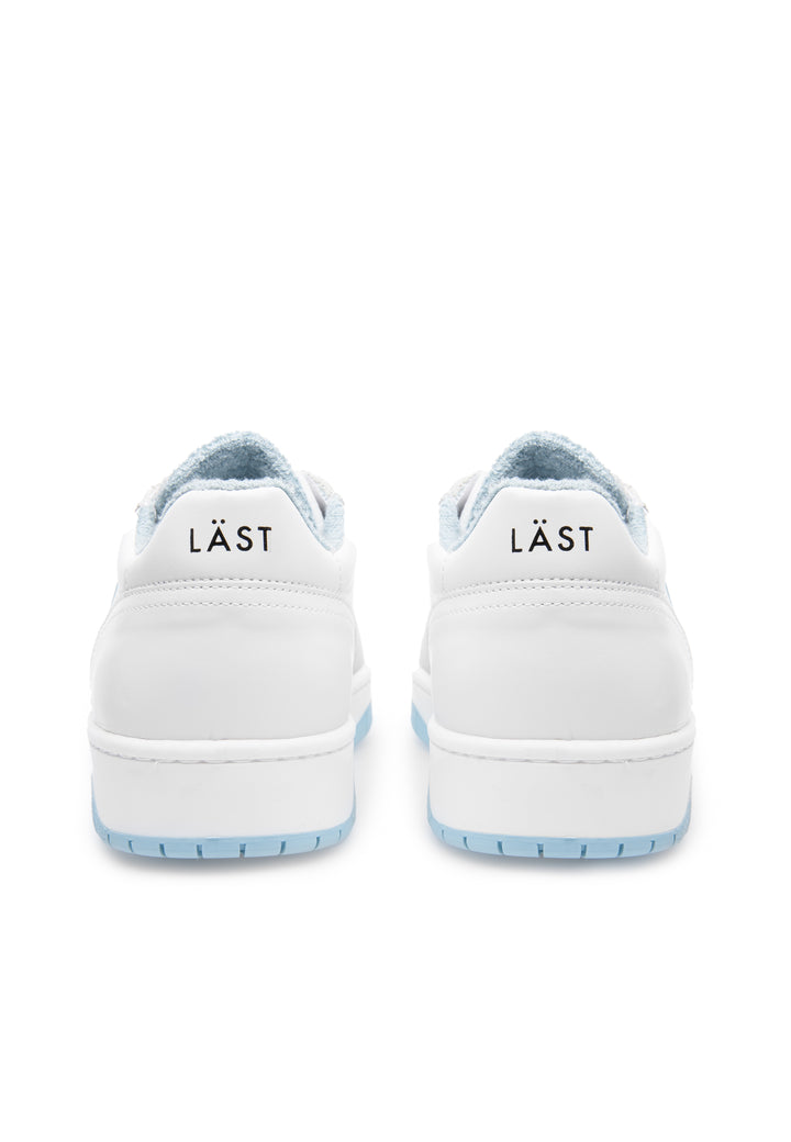 LÄST B-Ball - Leather/Suede - White/Blue Low Sneakers White/Blue