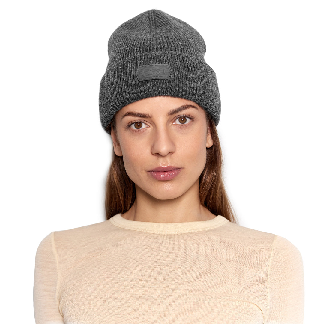 LÄST Beanie - Grey Melange Hood Grey Melange