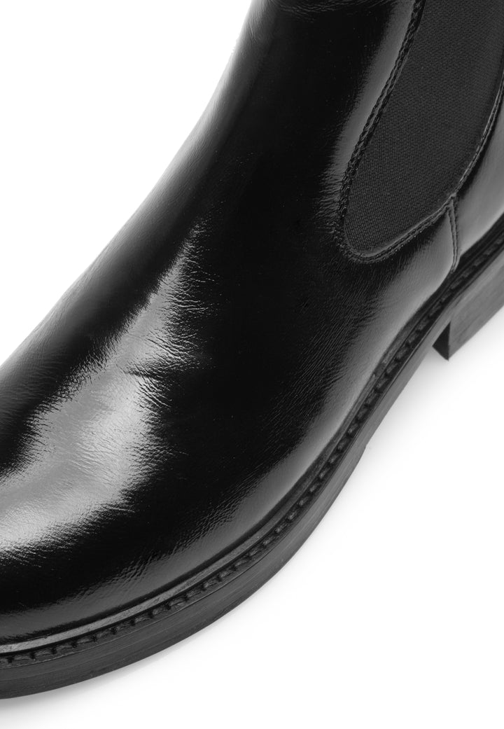 Last Studio Becita Patent Leather - Black* Ankle Boots Black