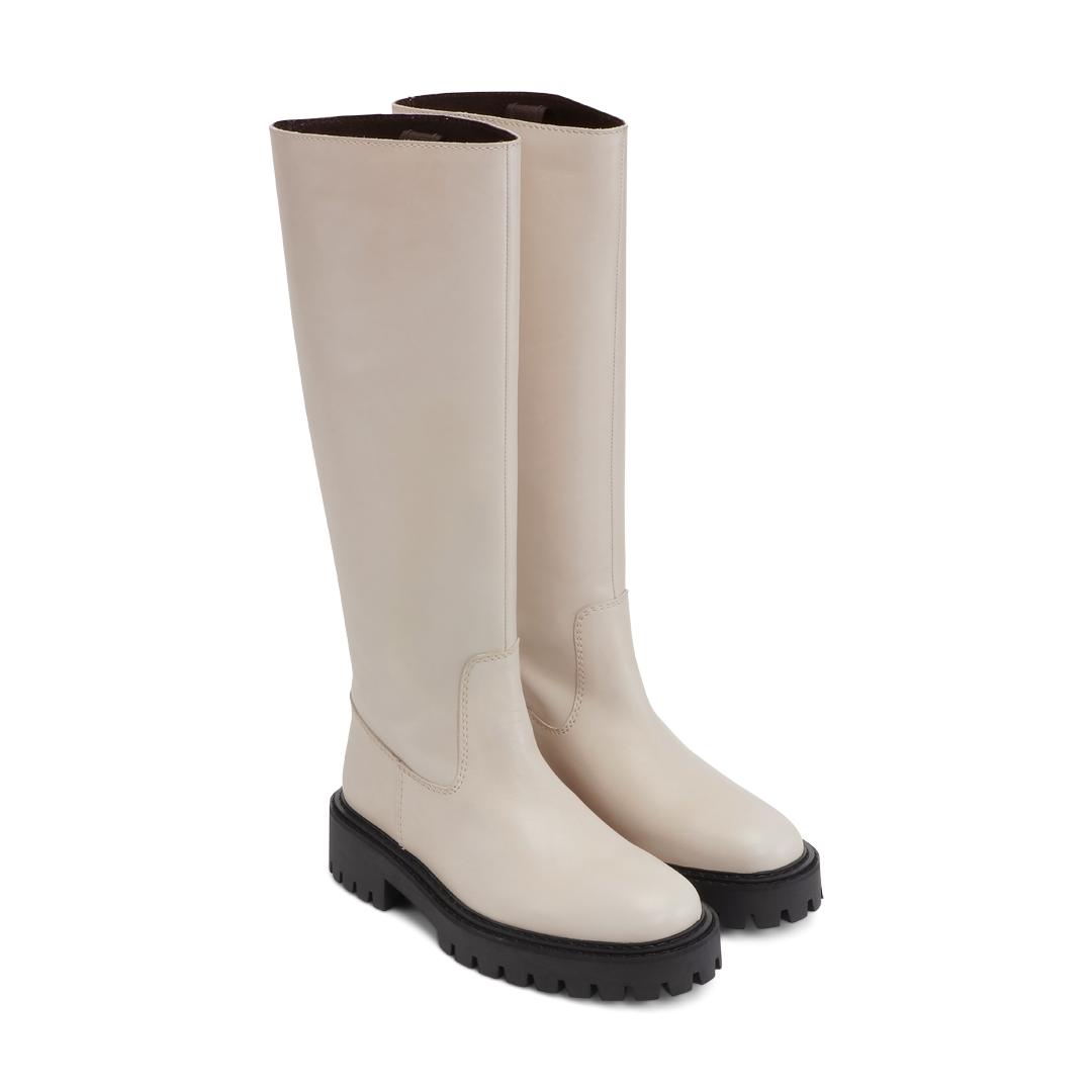 LÄST Blaine Boot Leather - Off White High Boots Off White