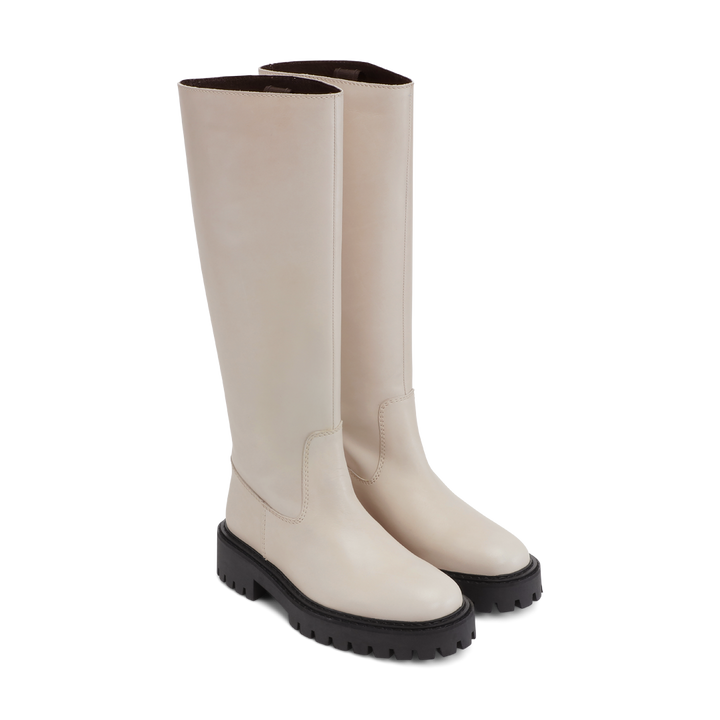 LÄST Blaine Boot Leather - Off White High Boots Off White