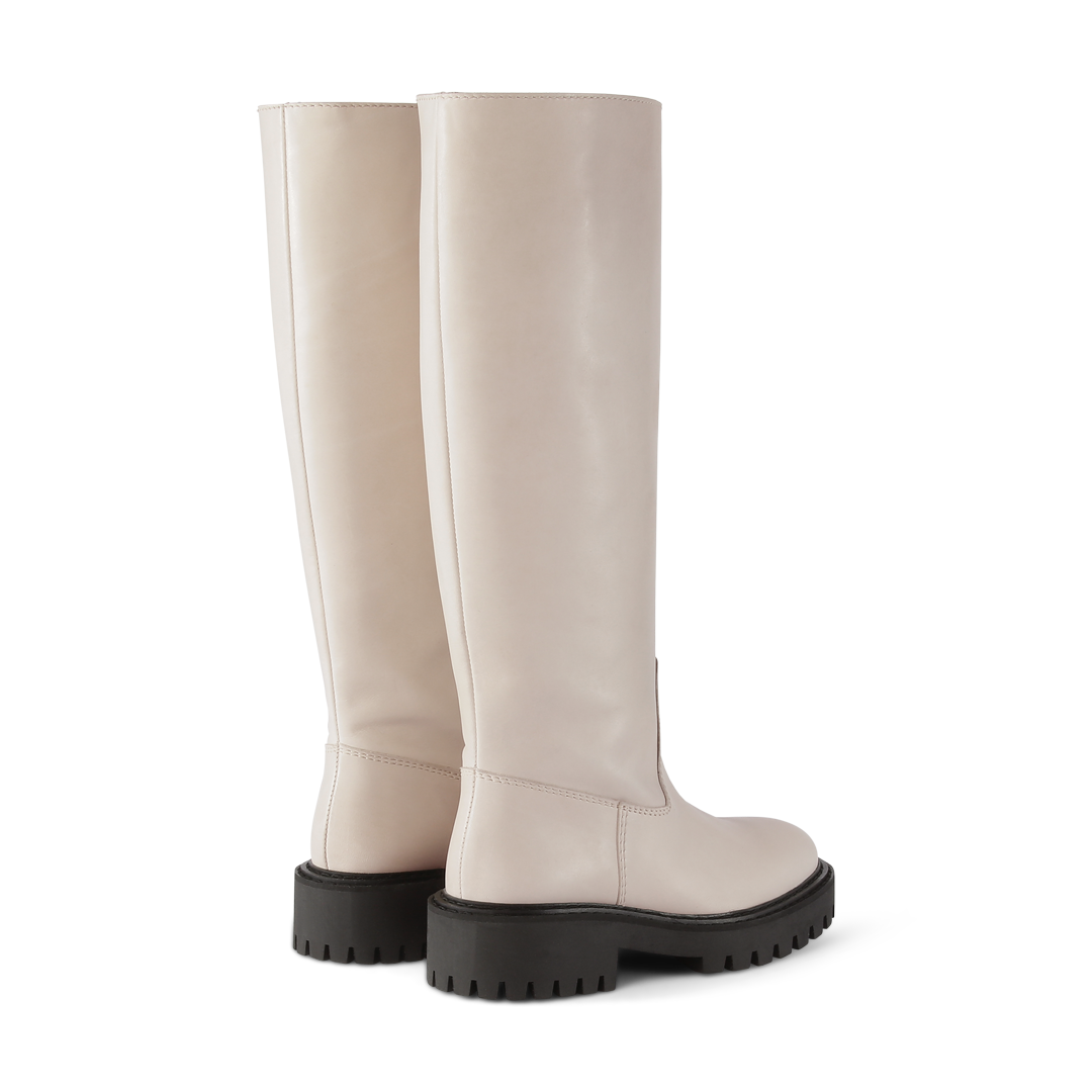 LÄST Blaine Boot Leather - Off White High Boots Off White