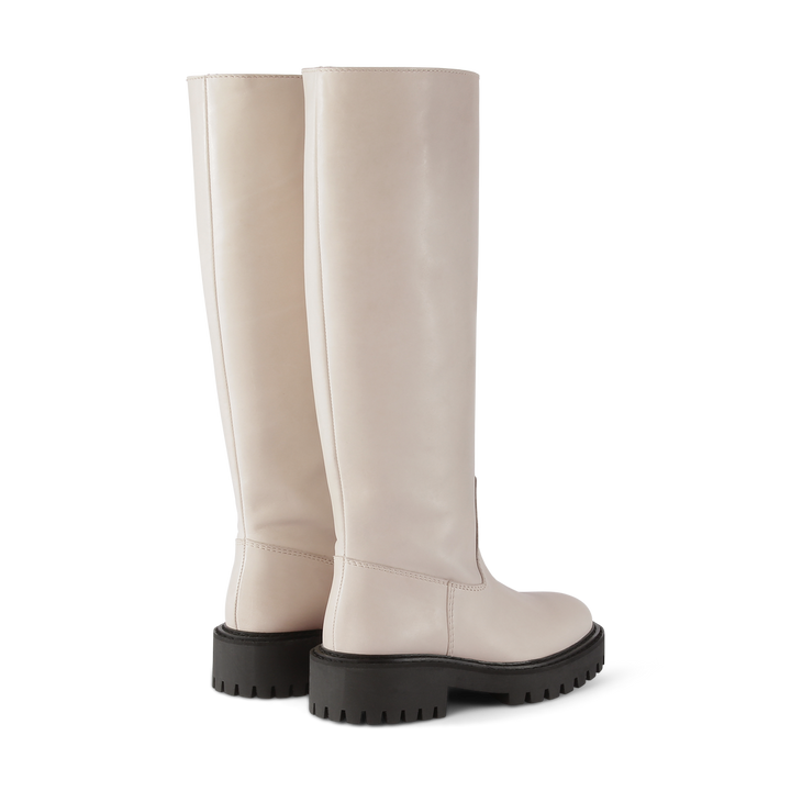 LÄST Blaine Boot Leather - Off White High Boots Off White