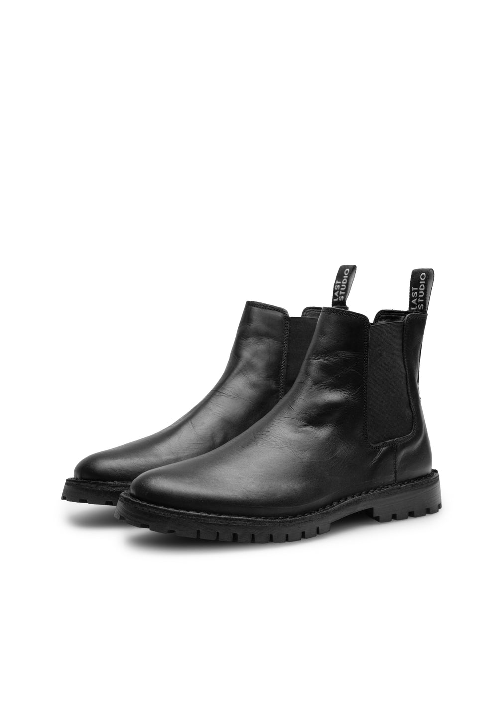 Last Studio Calvin Leather* Ankle Boots Black