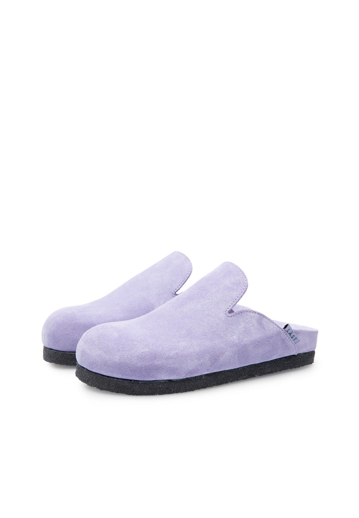 LÄST Cassie - Suede - Lavender Slides Lavender