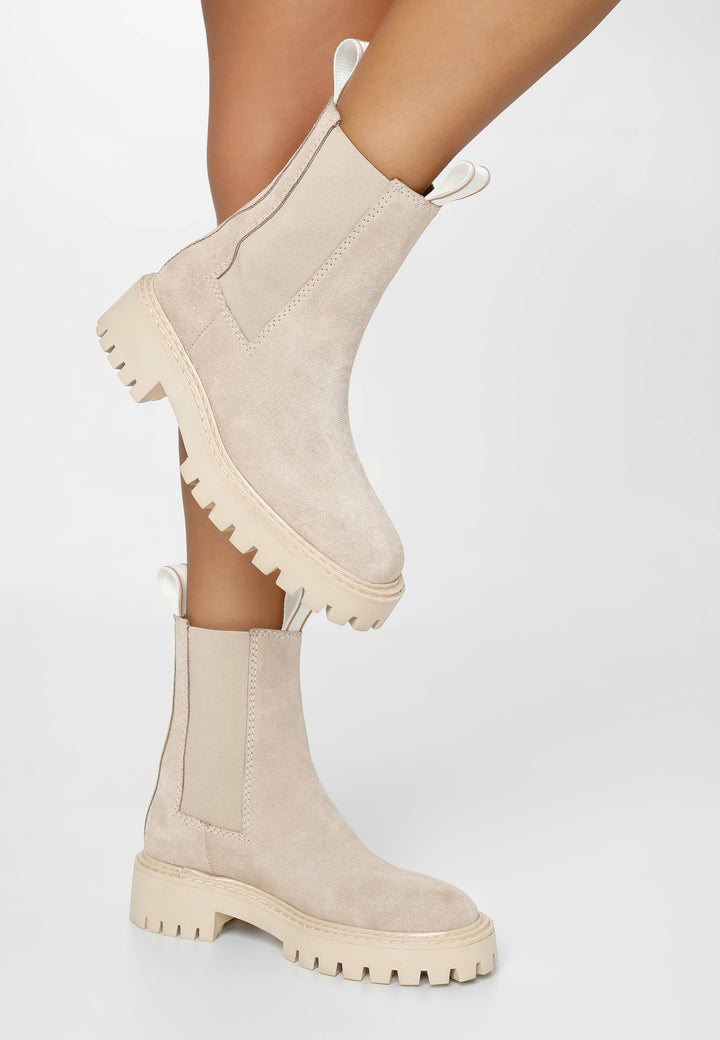 LÄST Daze - Suede - Taupe Ankle Boots Taupe