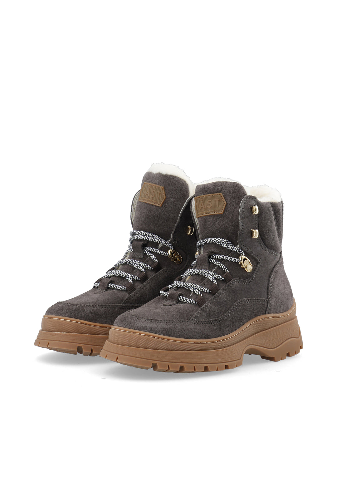 LÄST Downhill - Suede - Dark Grey, Warm Lining Ankle Boots Dark Grey