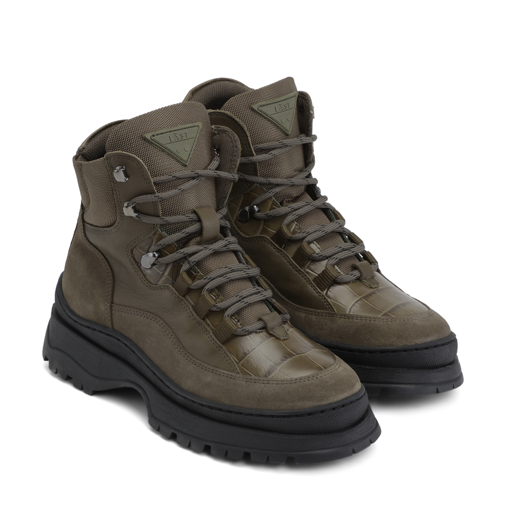 LÄST Downhill Boot - Leather/Suede/PES - Olive High Boots Olive