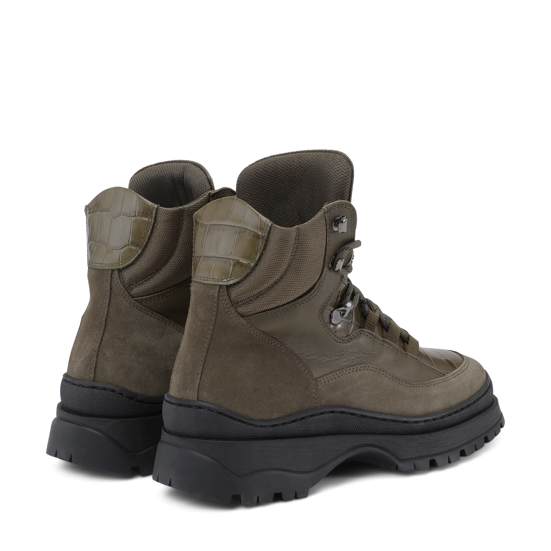 LÄST Downhill Boot - Leather/Suede/PES - Olive High Boots Olive