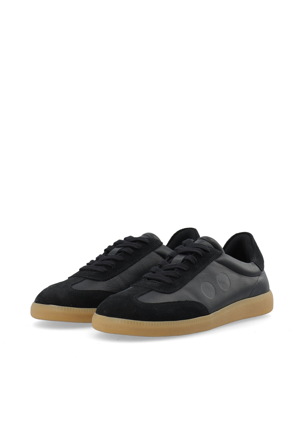 LÄST Elsa - Lether/Suede - Black Low Sneakers Black