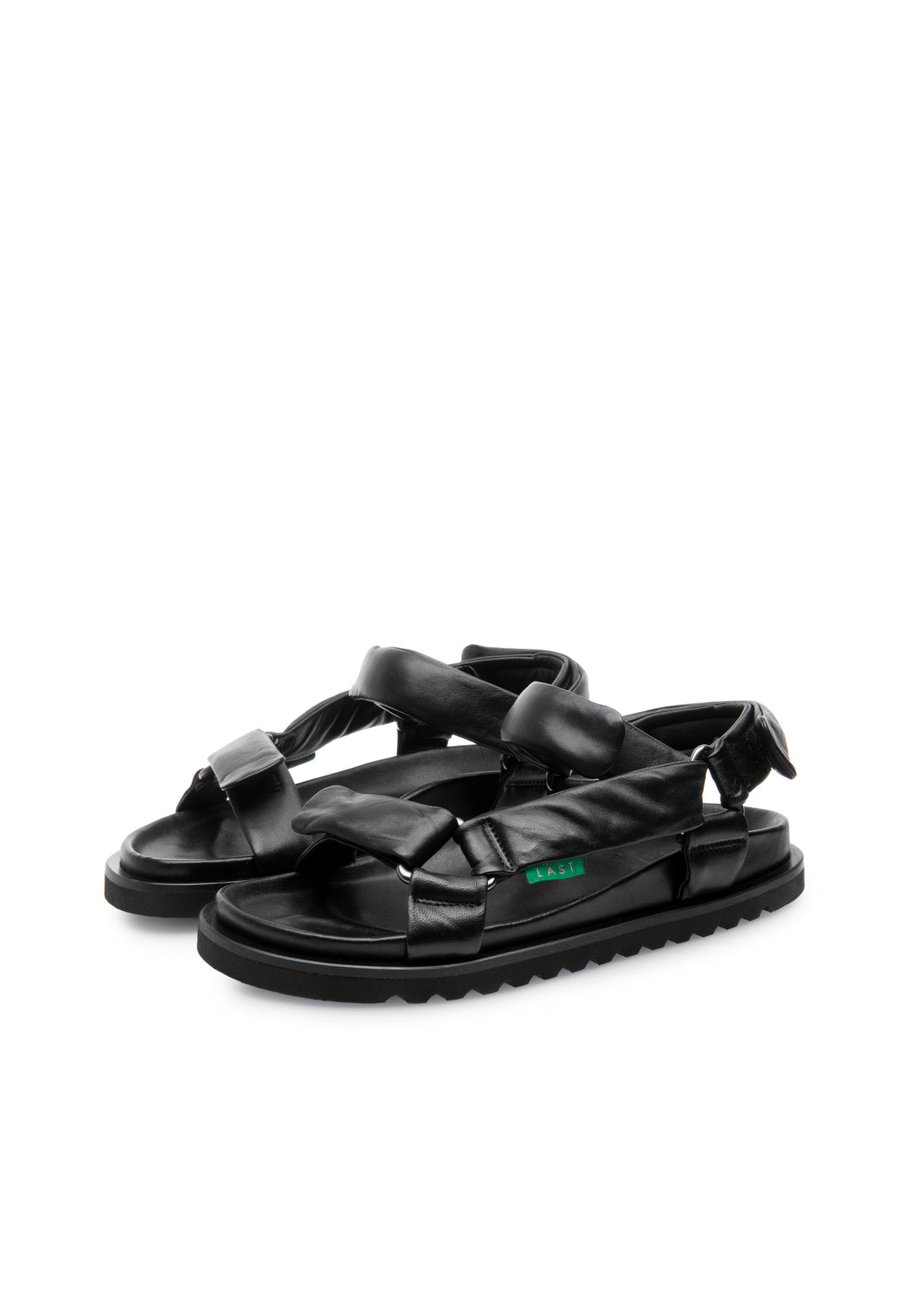 LÄST Flora - Leather - Black Sandals Black