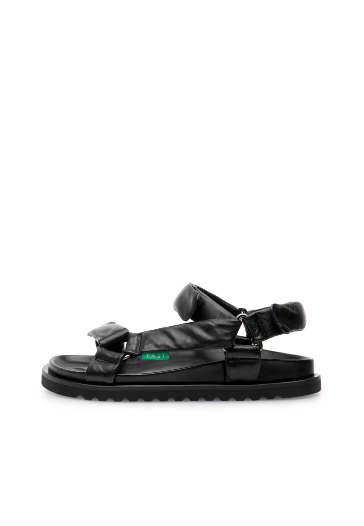 LÄST Flora - Leather - Black Sandals Black