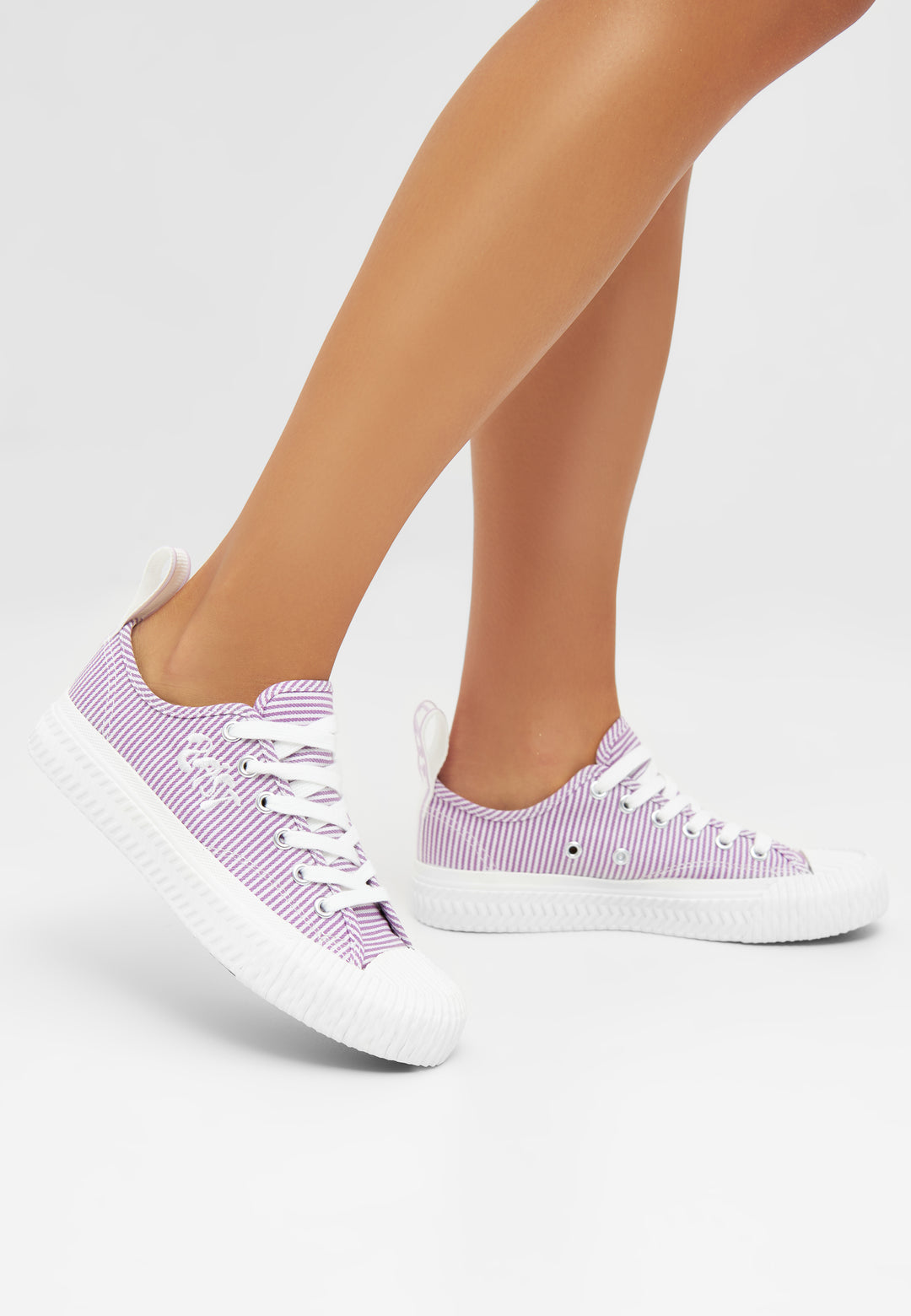 LÄST Fresh - Textile - Light Lilac/Off White Low Sneakers Light Lilac/Off White
