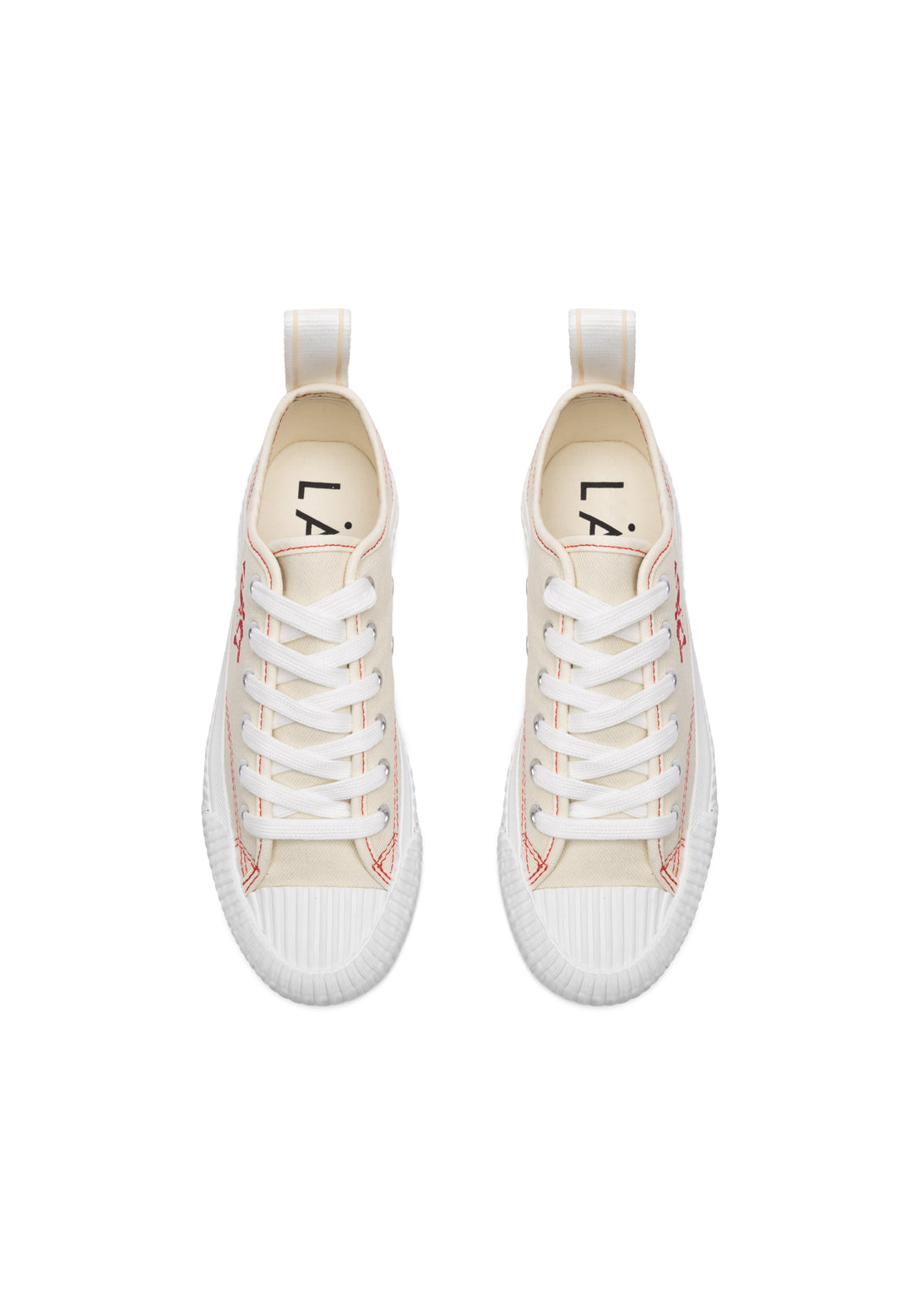 LÄST Fresh - Textile - White Low Sneakers White