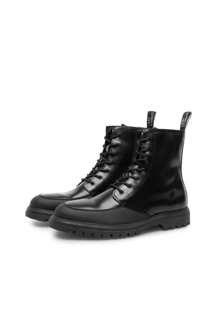 Last Studio Garfield Polido Leather - Black* Ankle Boots Black