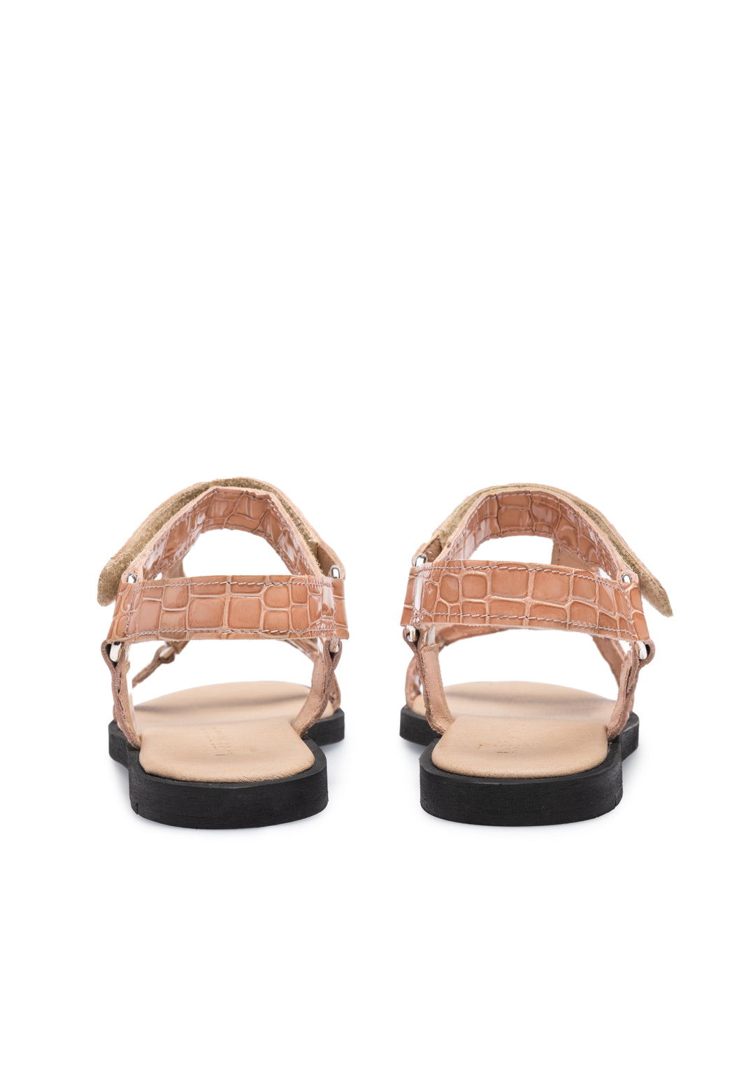 Last Studio Gustel Beige Embossed Leather* Sandals Beige