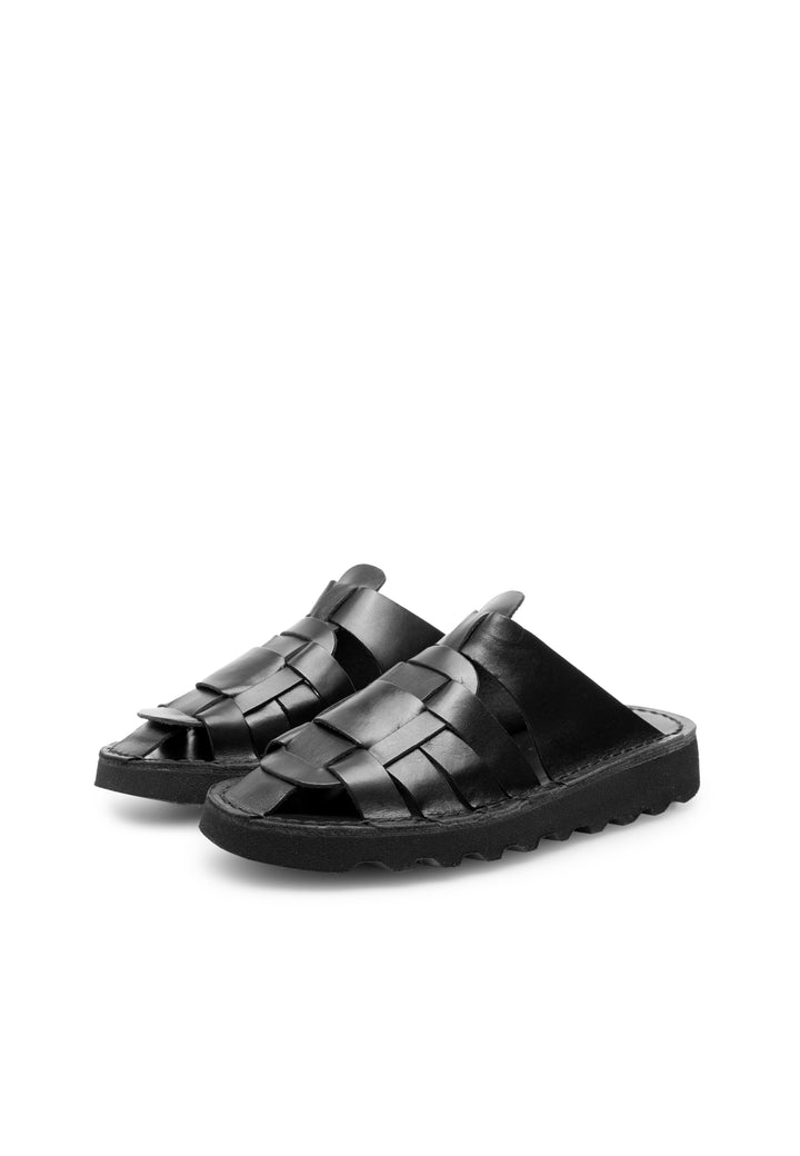 LÄST Holly - Leather - Black Sandals Black