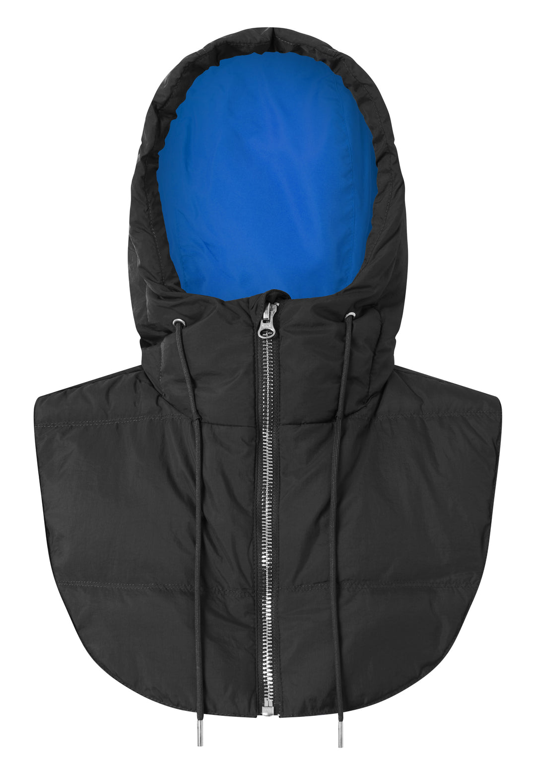 LÄST Hooded Puffer Neckwarmer - Black/Brilliant Blue Neckwarmer Black/Brilliant Blue