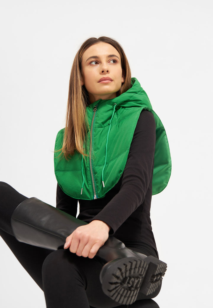 LÄST Hooded Puffer Neckwarmer - Green Neckwarmer Green