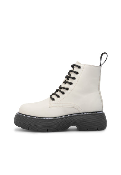 LÄST Jane - Leather - Off White Ankle Boots Off White