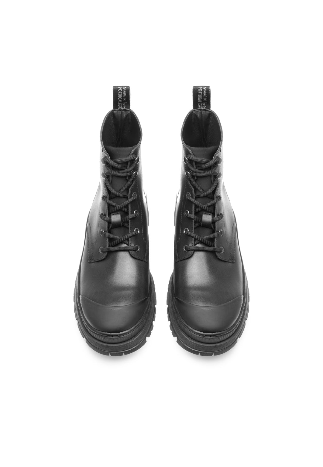 Last Studio Jervis Black Leather Ankle Boots Black