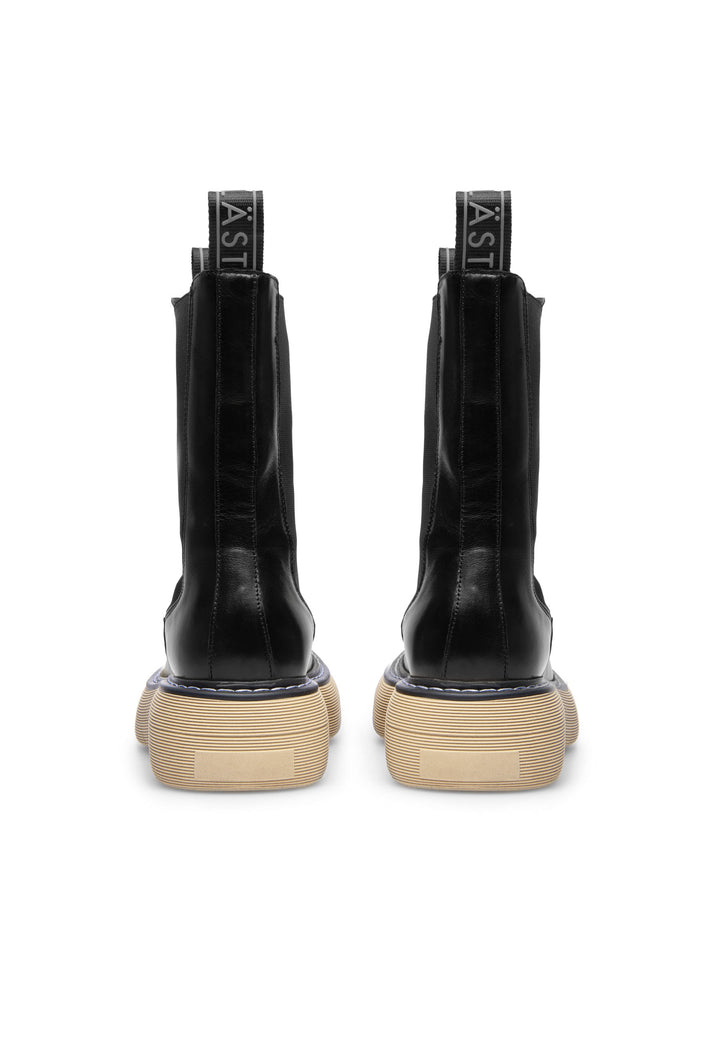 LÄST Joy - Leather - Black/Beige High Boots Black/Beige