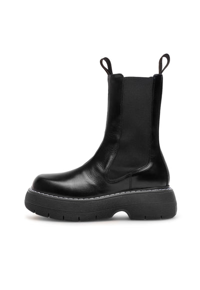 LÄST Joy - Leather - Black/Black High Boots Black/Black