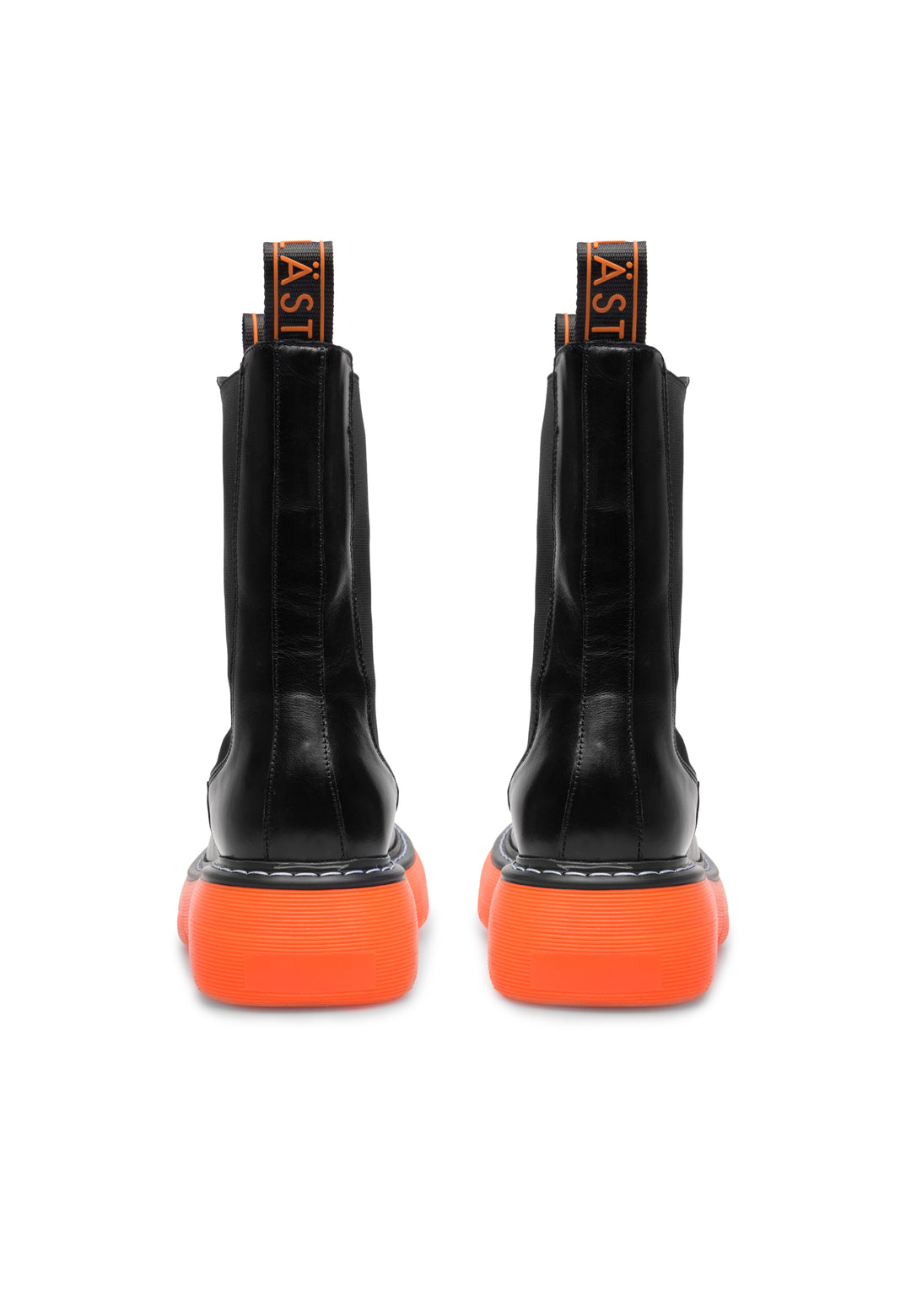 LÄST Joy - Leather - Black/Orange High Boots Black