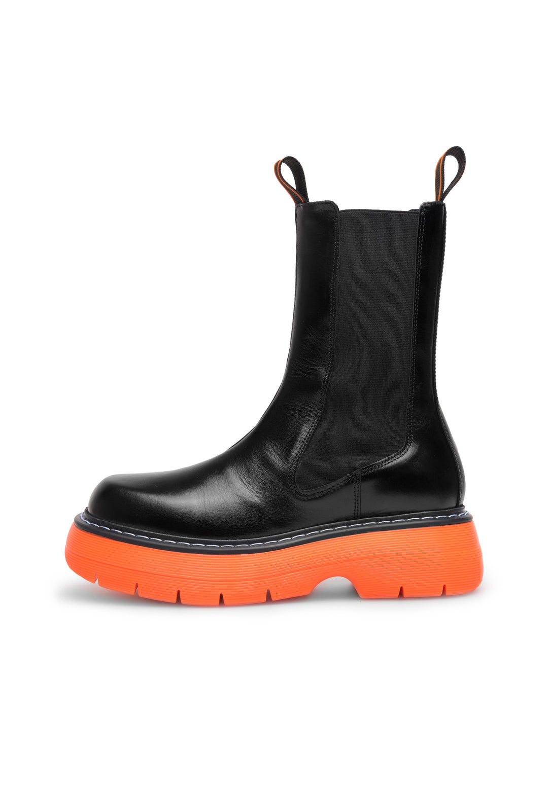 LÄST Joy - Leather - Black/Orange High Boots Black