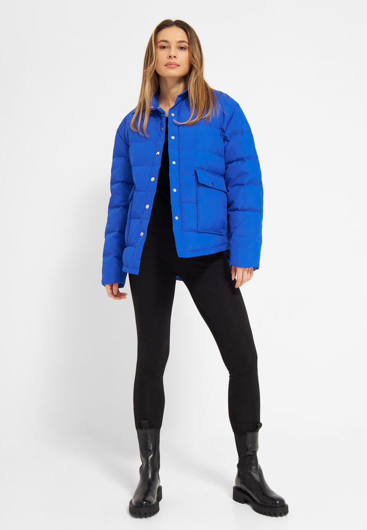 LÄST Light Shirt Puffer Jacket Brilliant Blue Jackets Brilliant Blue