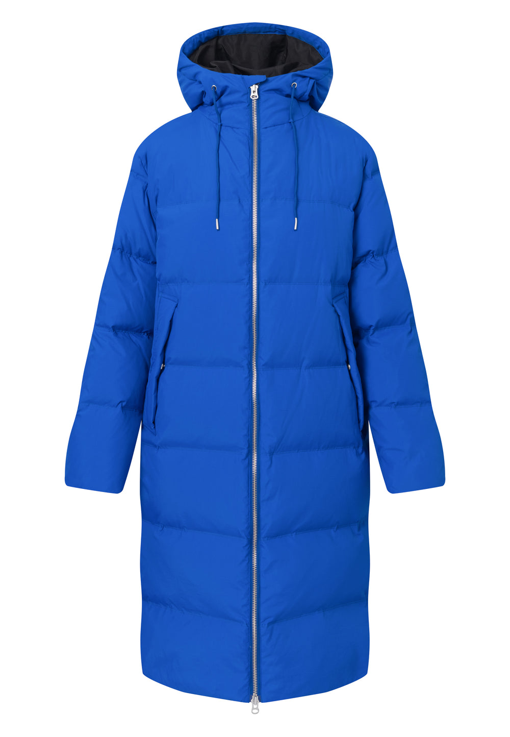 LÄST Long Hooded Puffer Jacket - Brilliant Blue/Black Jackets Brilliant Blue/Black