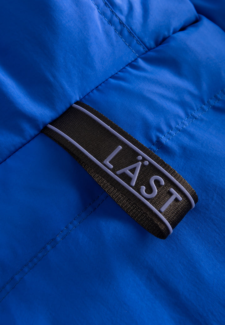 LÄST Long Hooded Puffer Jacket - Brilliant Blue/Black Jackets Brilliant Blue/Black