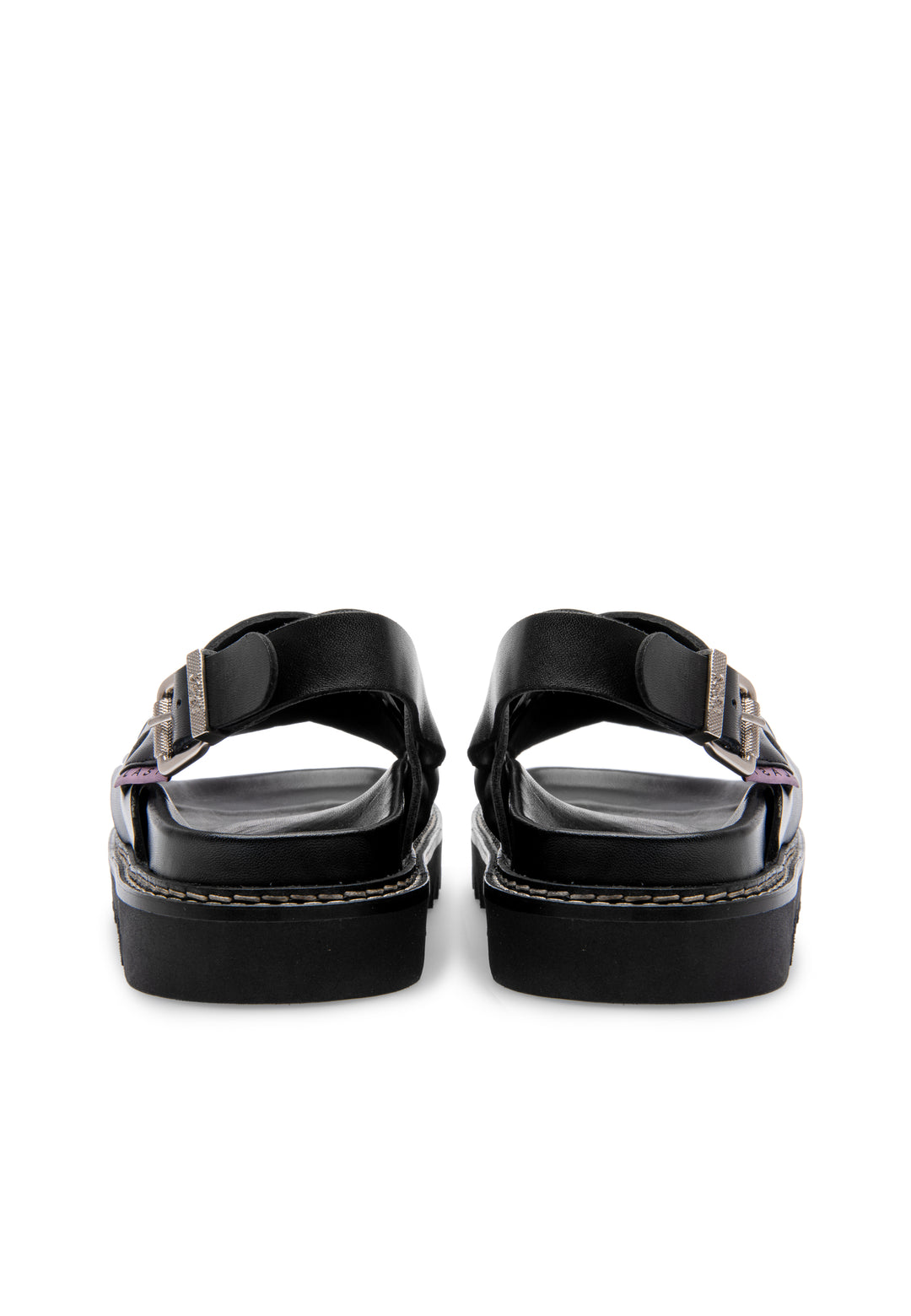 LÄST Maggie - Leather - Black Sandals Black