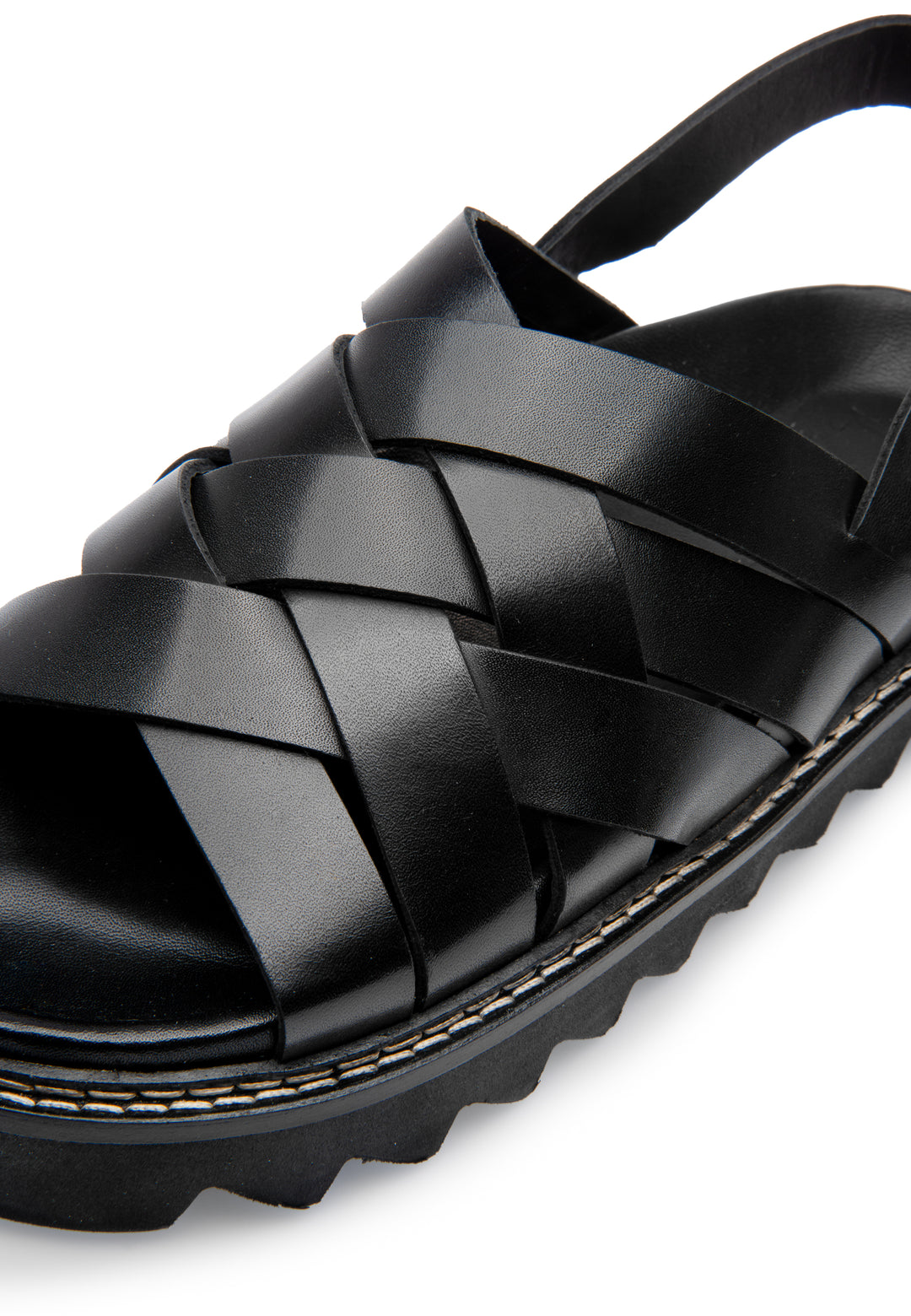 LÄST Maggie - Leather - Black Sandals Black