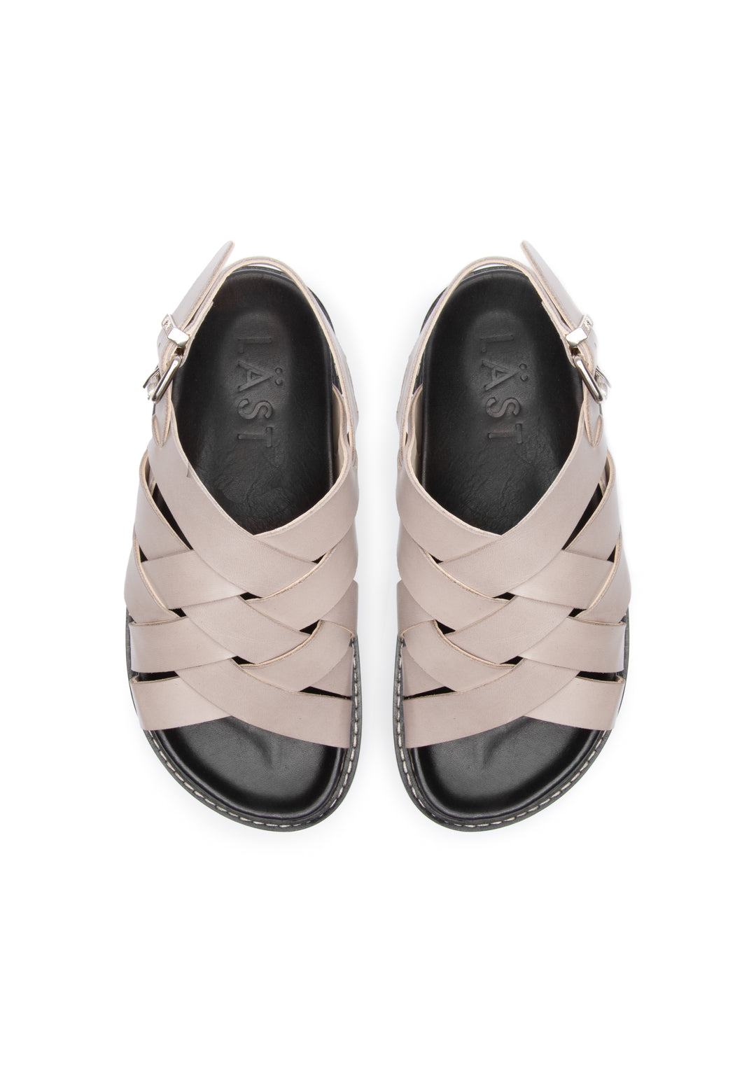 LÄST Maggie - Leather - Taupe Sandals Taupe