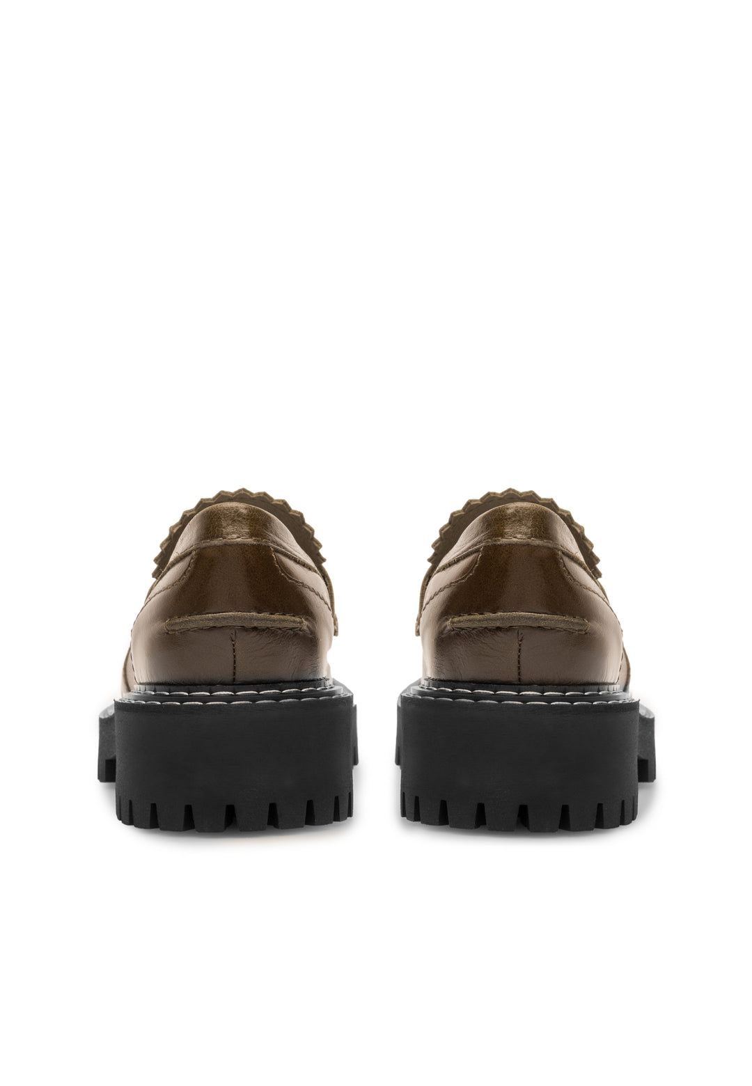 LÄST Matter Loafer - Leather - Olive Loafers Olive