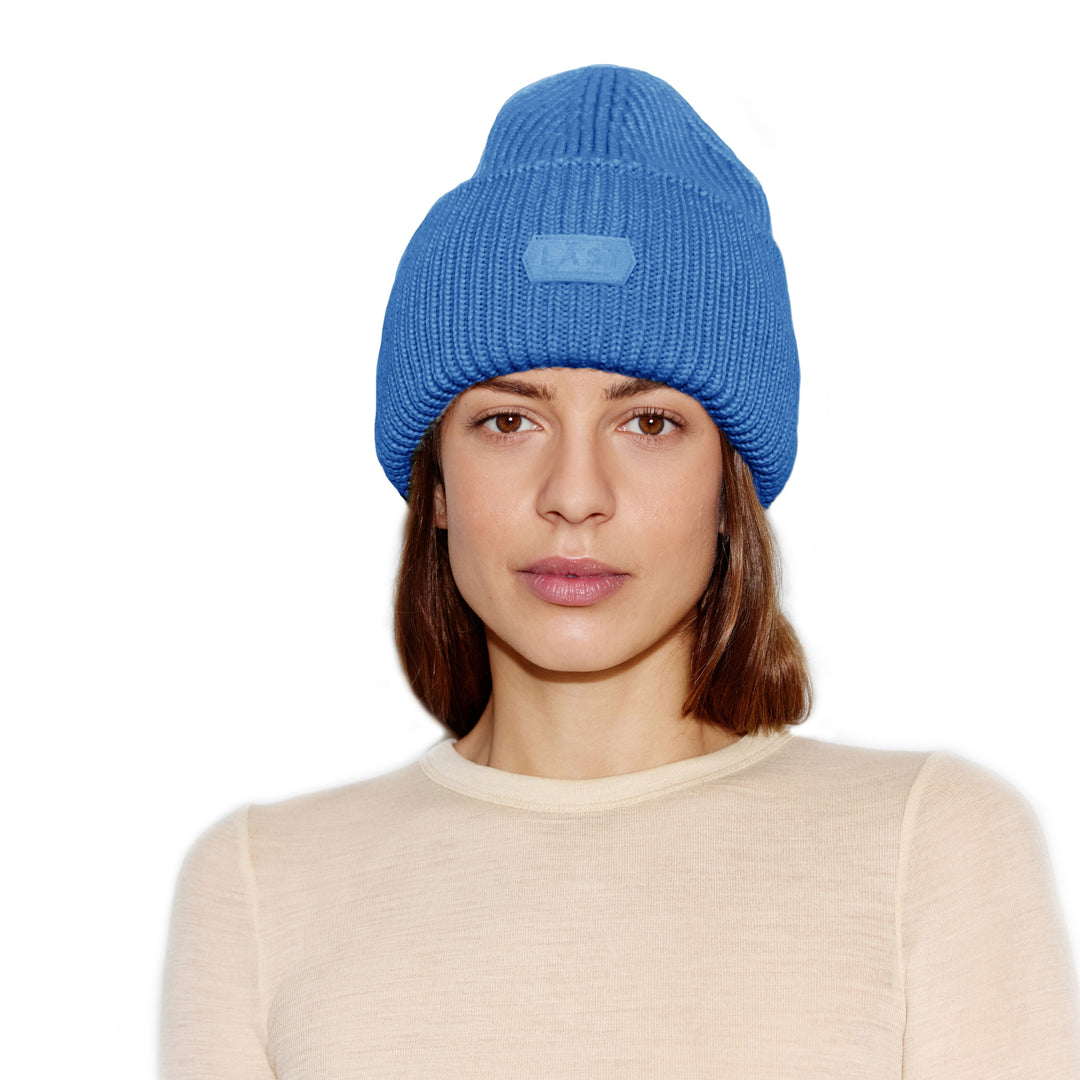 LÄST Oversize Beanie - Blue Hood Blue