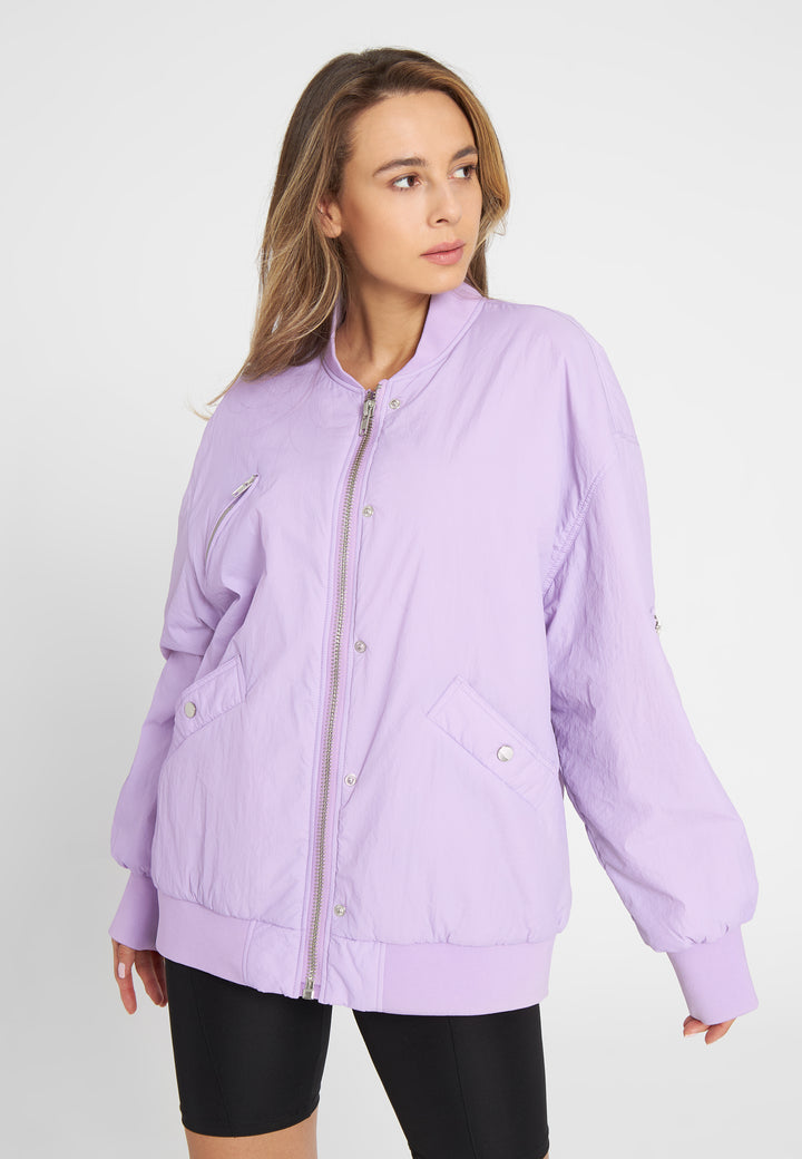 LÄST Oversize Bomber Jacket - Pale Purple Jackets Pale Purple