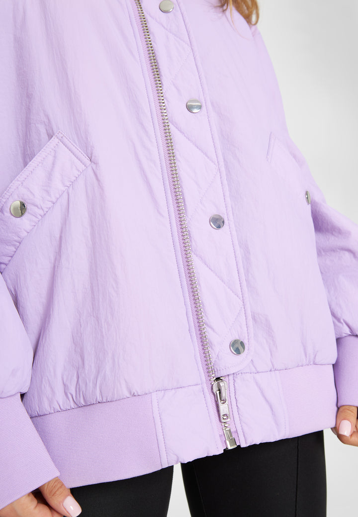 LÄST Oversize Bomber Jacket - Pale Purple Jackets Pale Purple