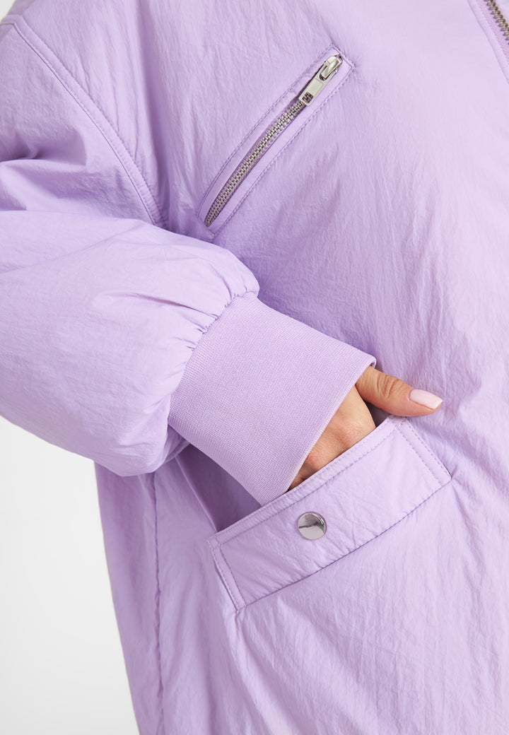 LÄST Oversize Bomber Jacket - Pale Purple Jackets Pale Purple