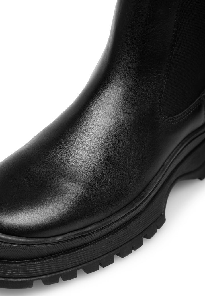 Last Studio Patience Black Leather* Ankle Boots Black