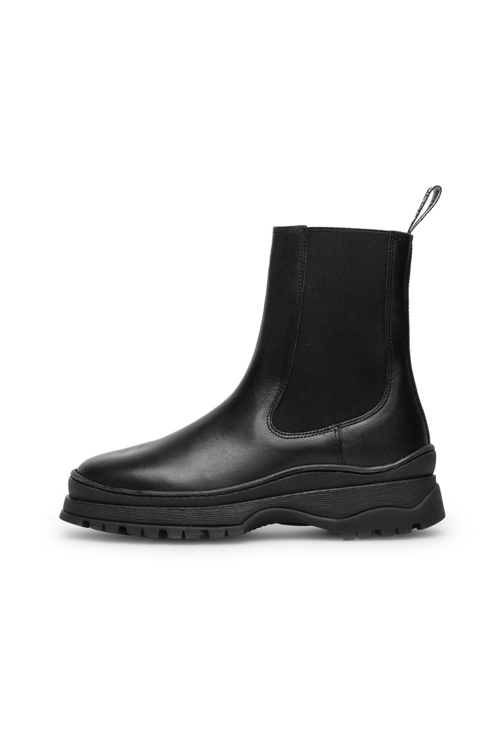 Last Studio Patience Black Leather* Ankle Boots Black