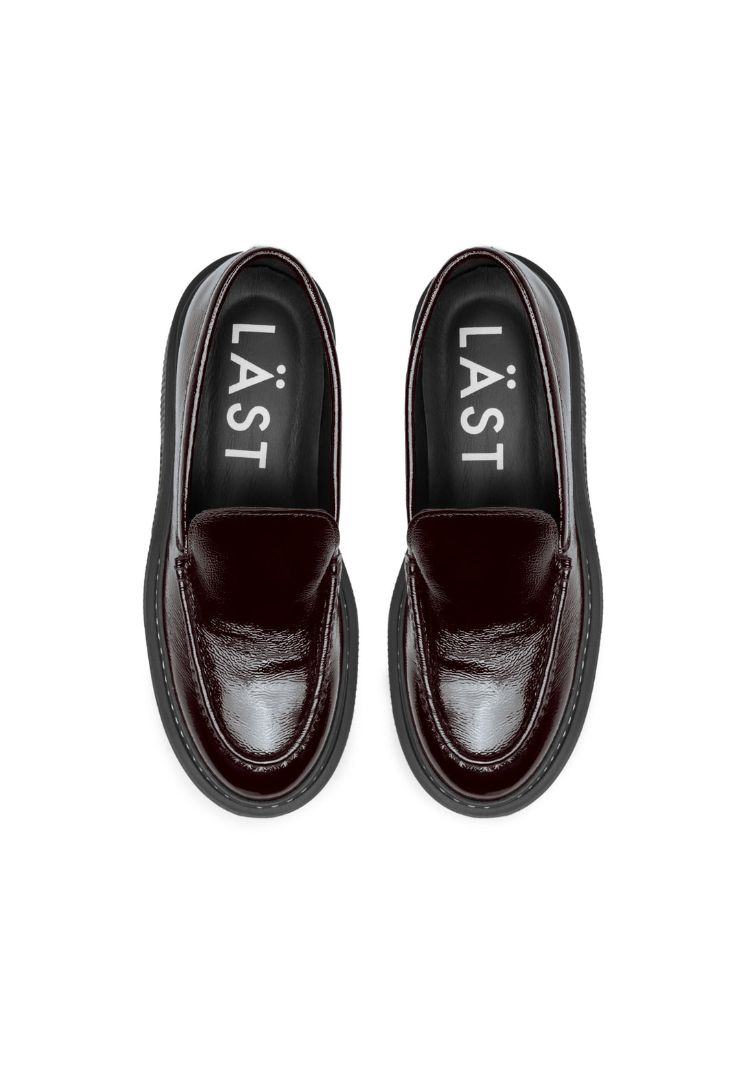 LÄST Penny - Patent Leather - Dark Brown Loafers Dark Brown