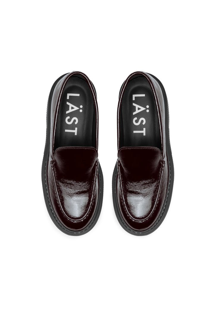 LÄST Penny - Patent Leather - Dark Brown Loafers Dark Brown