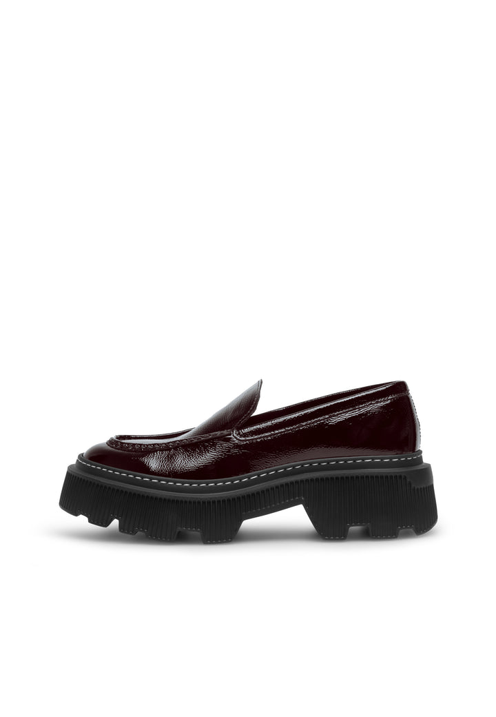 LÄST Penny - Patent Leather - Dark Brown Loafers Dark Brown