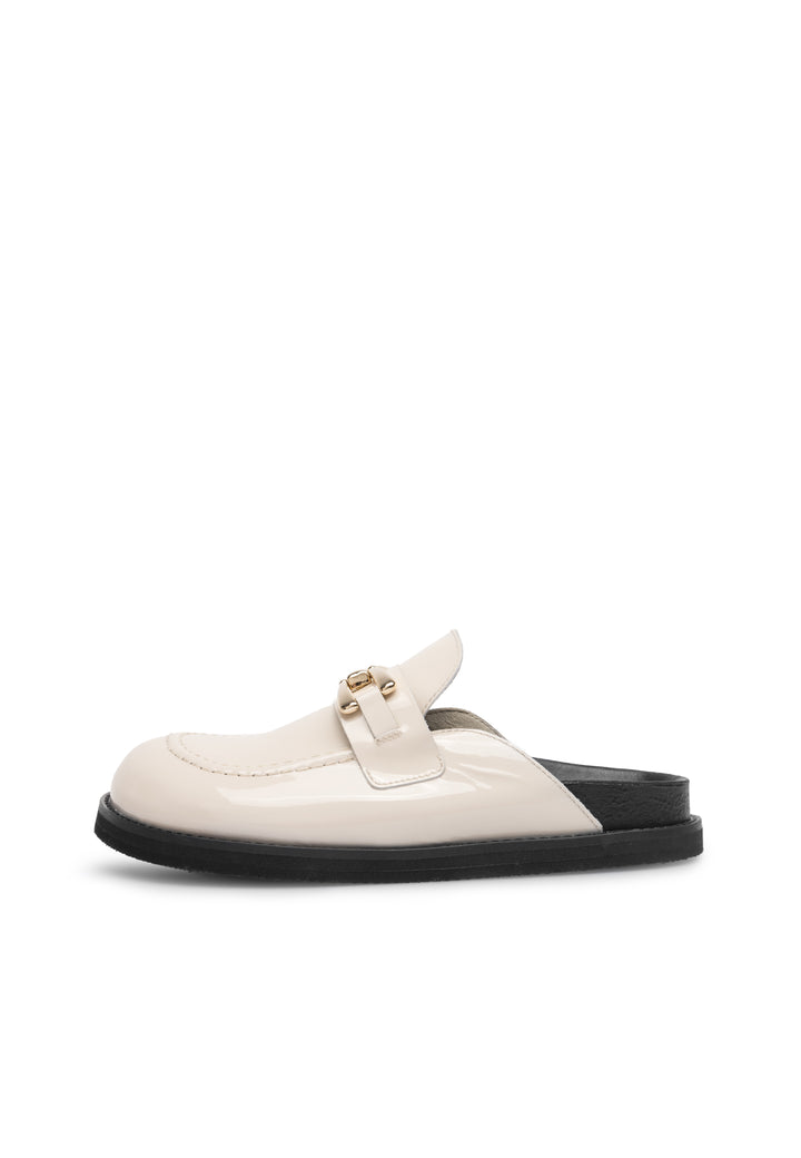 LÄST Phiona - Patent Leather - Off White Slides Off White