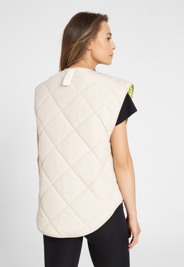 LÄST Quilted Waistcoat - Light Stone Jackets Light Stone