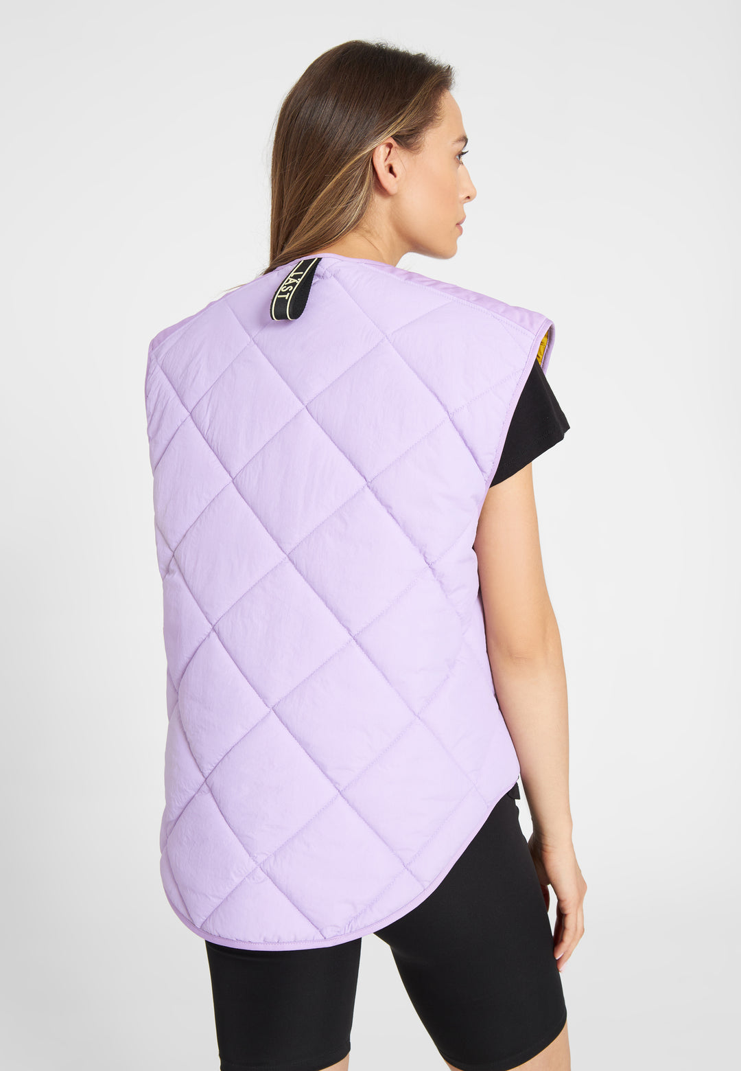 LÄST Quilted Waistcoat - Pale Purple Jackets Pale Purple